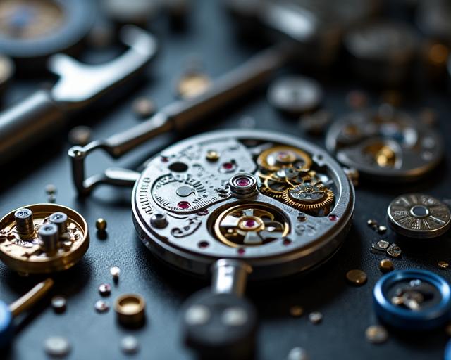 Mechanical watch repair workshop