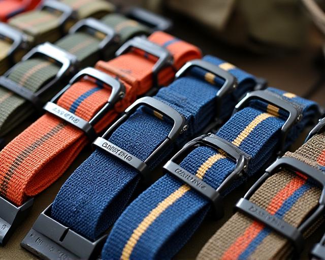 NATO and canvas watch straps