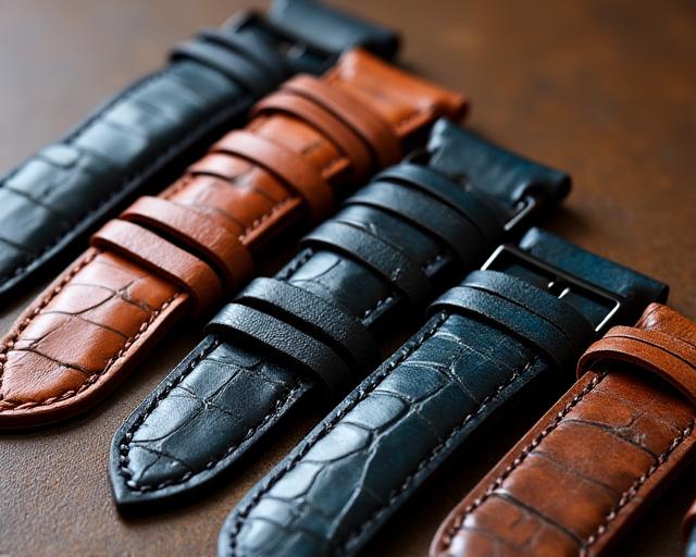 Premium leather watch straps