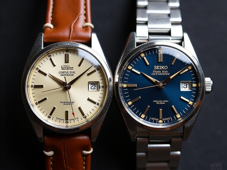 Vintage watch restoration before and after